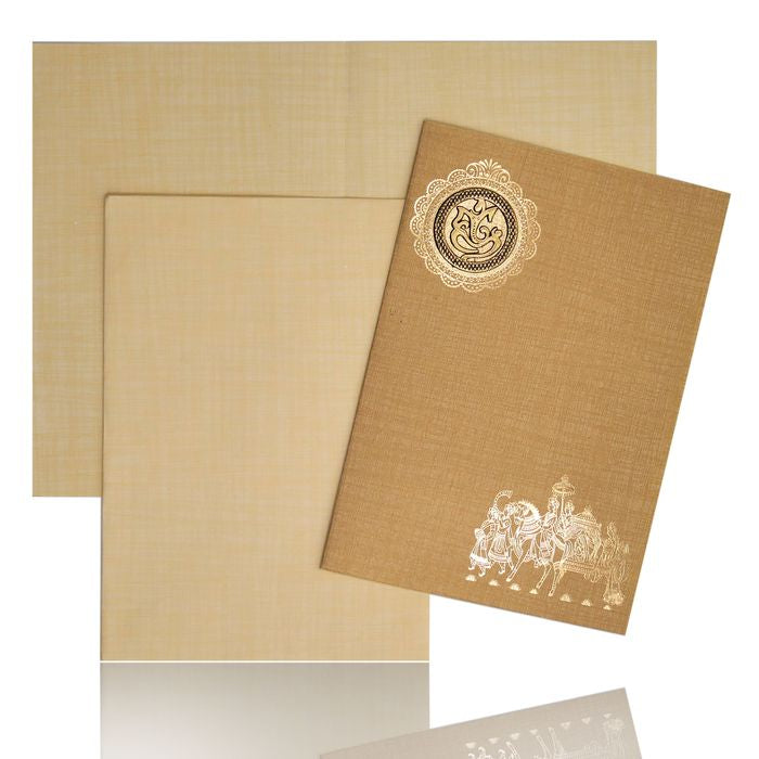 Order Intense Orange Ganesha Dolly Moorthi Invitation Card from King of Cards, trusted online wedding card store. Huge selection of Affordable Invitation Cards online. Call us at +91 8073526747