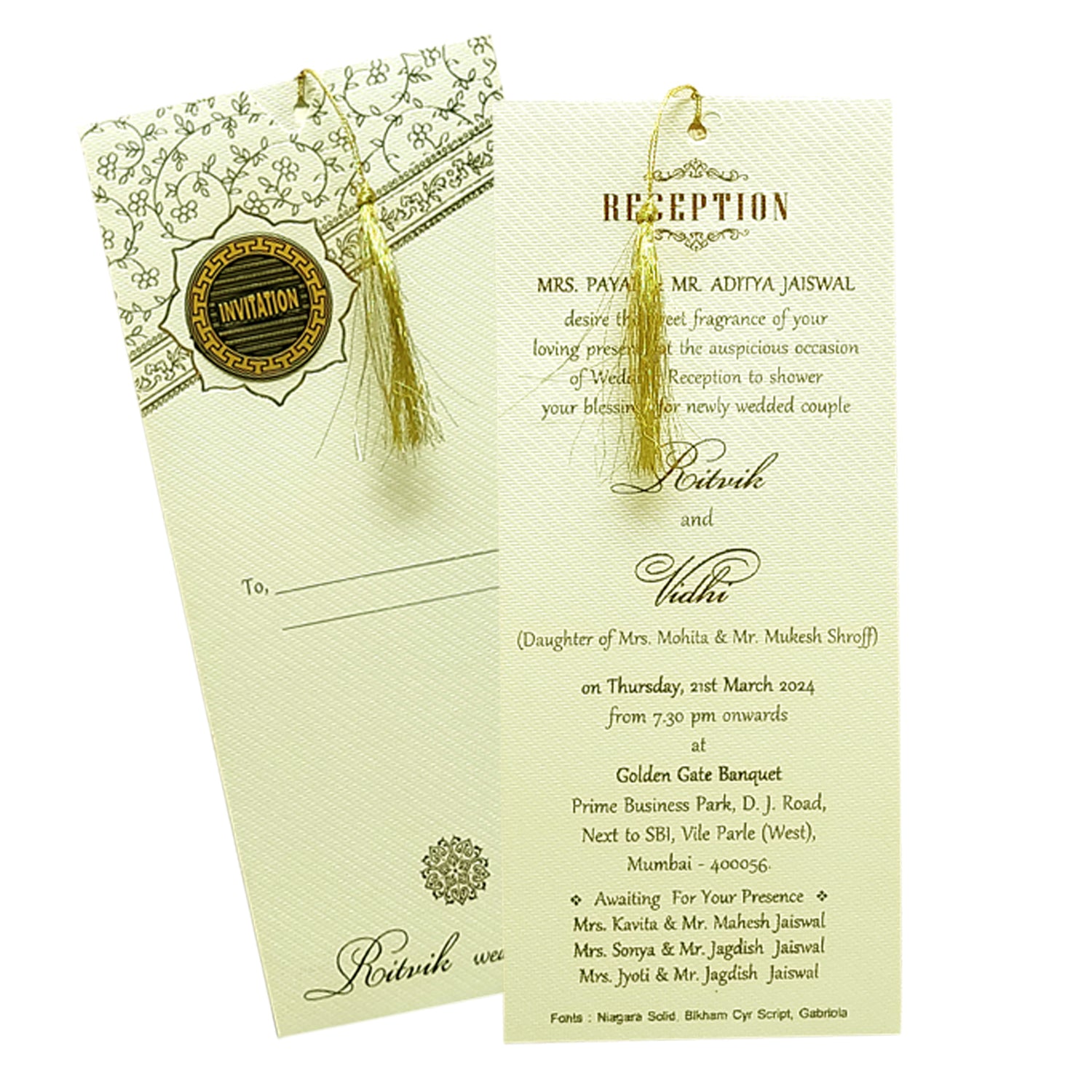 Invitation Card - KRCS6441