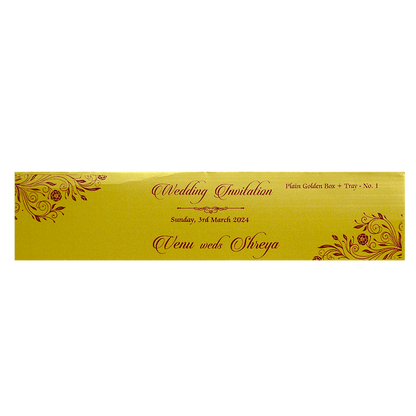 Light Crimson Red Scroll Card-KJTS0046