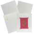 Embossed Ganesha With Pink Background Wedding Card - KNK2662
