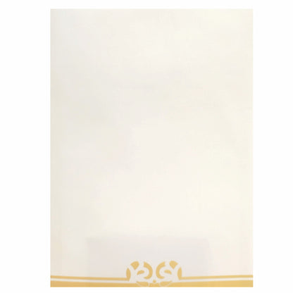 Gold Die Cut Floral Invitation