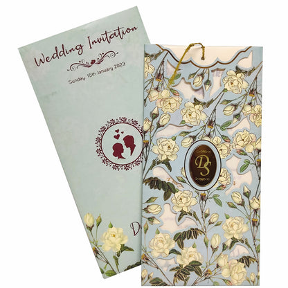 Green Laser Cut Invitation Card-Knp7006g