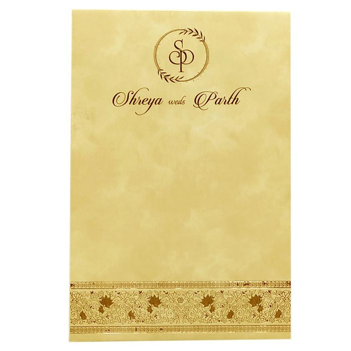 Pastel Design Single Sheet Invitation Card-King of Cards