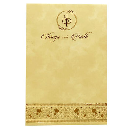 Pastel Design Single Sheet Invitation Card-King of Cards