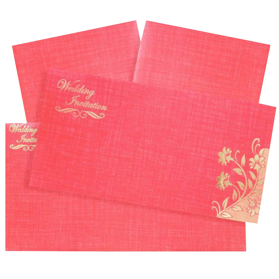 Elegant Blue Shading With Blossom Theme Wedding Card-King of Cards