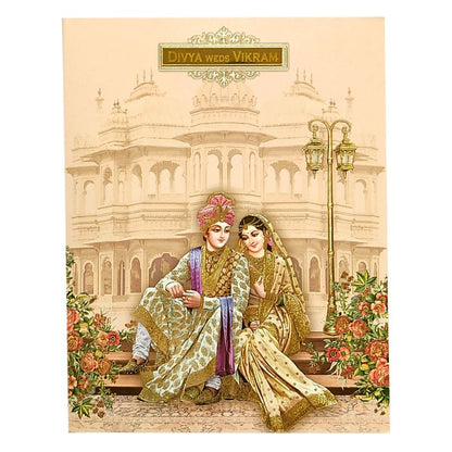 Pink Royal Bride Groom Invitation Card-King of Cards