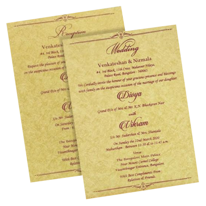 Gracious Gold And Blue Shading With Ganesha Theme Padded Wedding Card-KCCT20GP