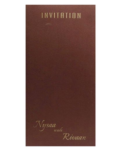 Brown Single Sheet Invitation-KRCS7230