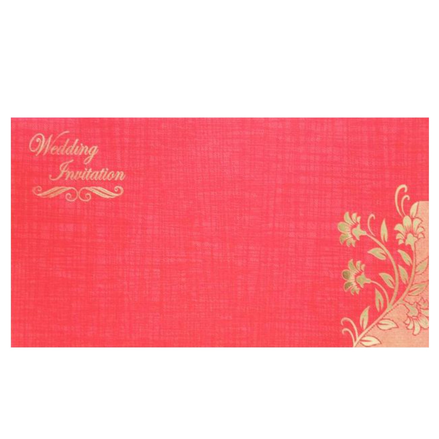 Elegant Blue Shading With Blossom Theme Wedding Card-KNK20053