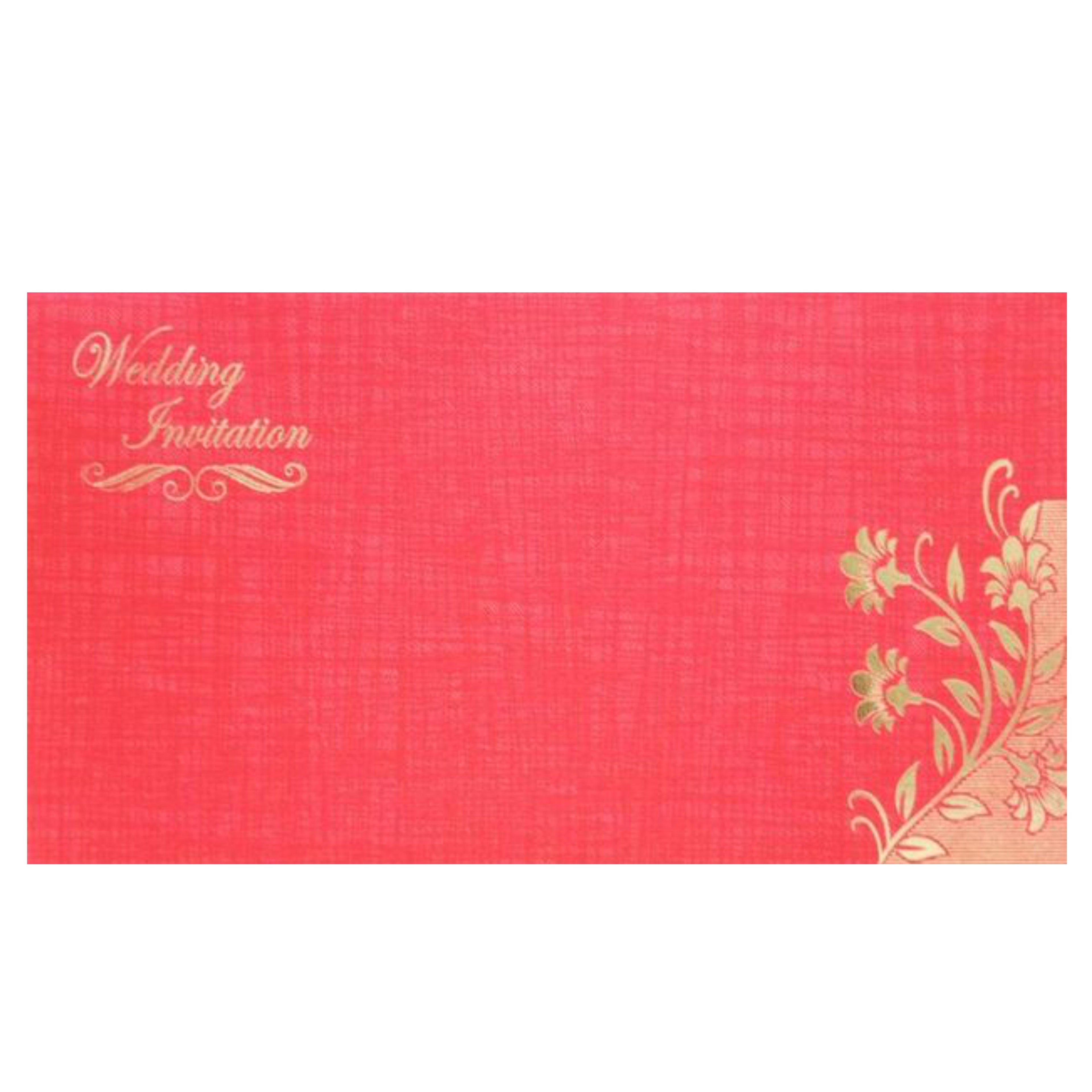 Elegant Blue Shading With Blossom Theme Wedding Card-KNK20053