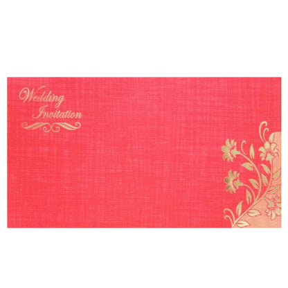 Elegant Blue Shading With Blossom Theme Wedding Card-KNK20053