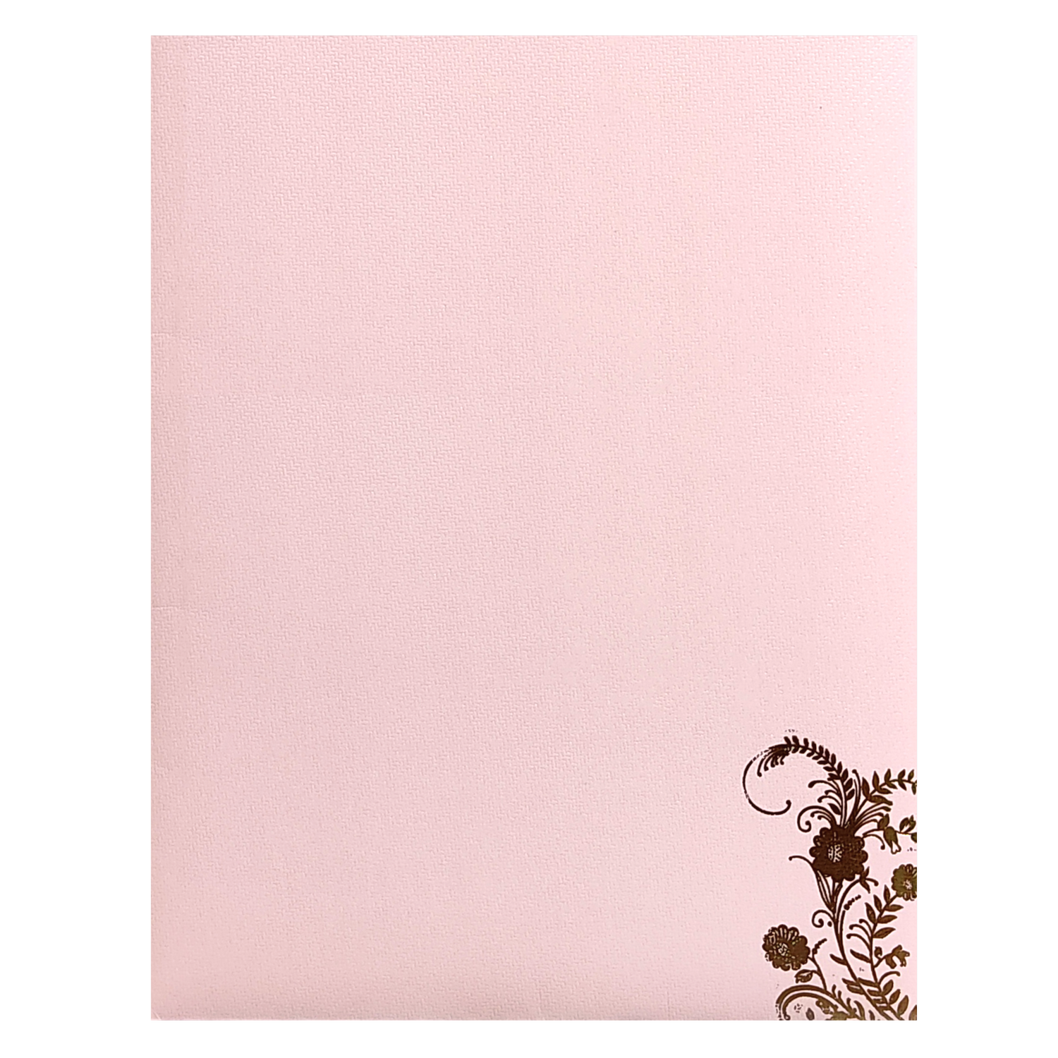 Pink Floral Single Sheet Marriage Card-KNPT5027