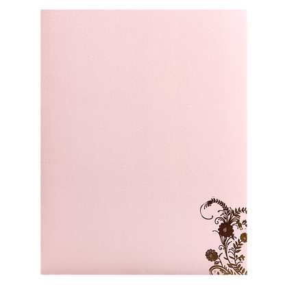 Pink Floral Single Sheet Marriage Card-King of Cards