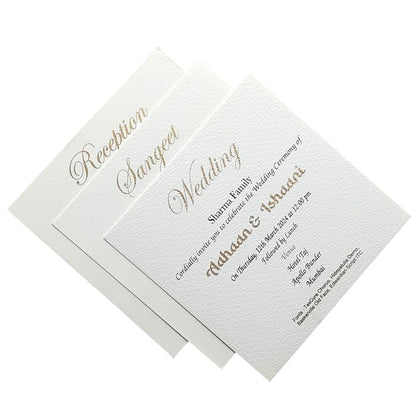 Brown Leaf Foil Invitation Card-King of Cards