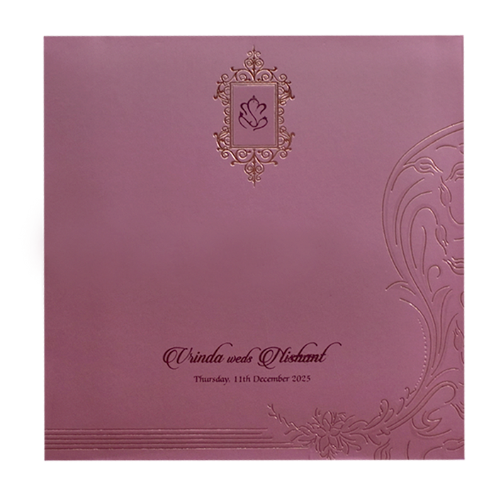 Light Pink Marriage Card-King of Cards