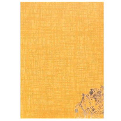 Romantic Orange Shading With Couple Theme Personal Wedding Card - KNKP003O-King of Cards