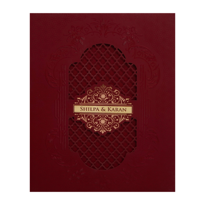 Grey MDF Wedding Card-King of Cards