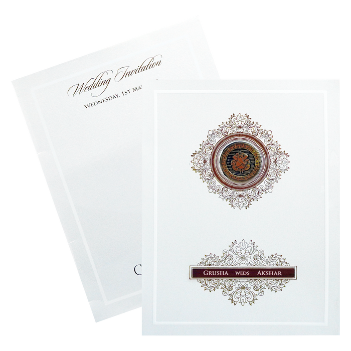 Creamy White Marriage Card-King of Cards