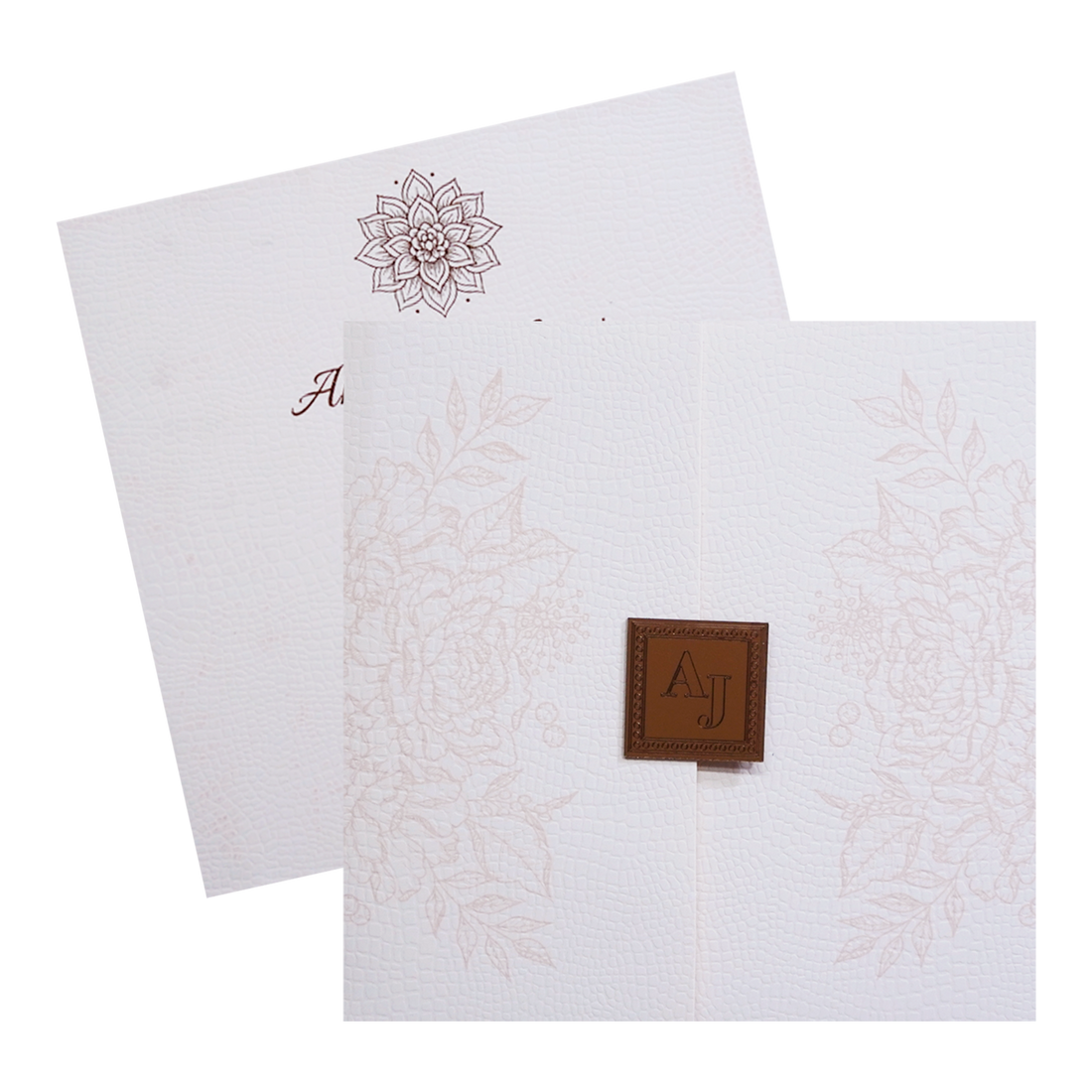 Light Pale Pink Wedding Card-KRC30411
