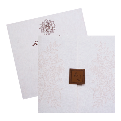 Light Pale Pink Wedding Card-KRC30411