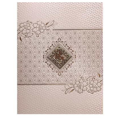 Peach Texture Sheet Invitation Card-KNZ7201P