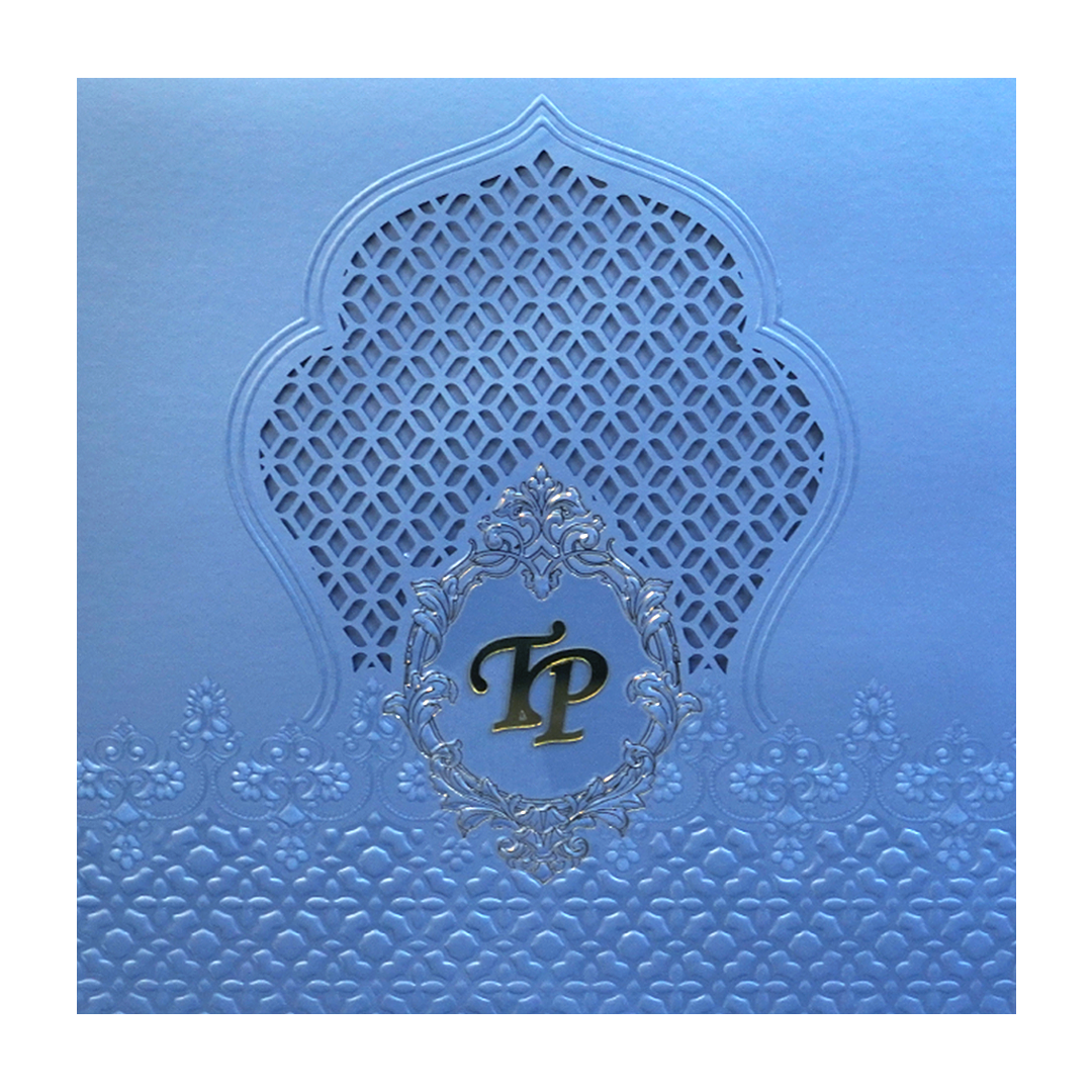 Light Blue MDF Invitation-KPR09340
