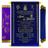 Make your event special with our exclusive Dark Blue Velvet Scroll Card Order now! ?WhatsApp Support ?Express Delivery.