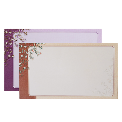 Beige Floral Door Padded Invitation Card-King of Cards