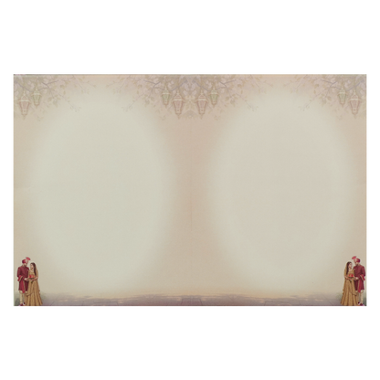 Royal Rose Arch Couple Wedding Card-KNKJ1157