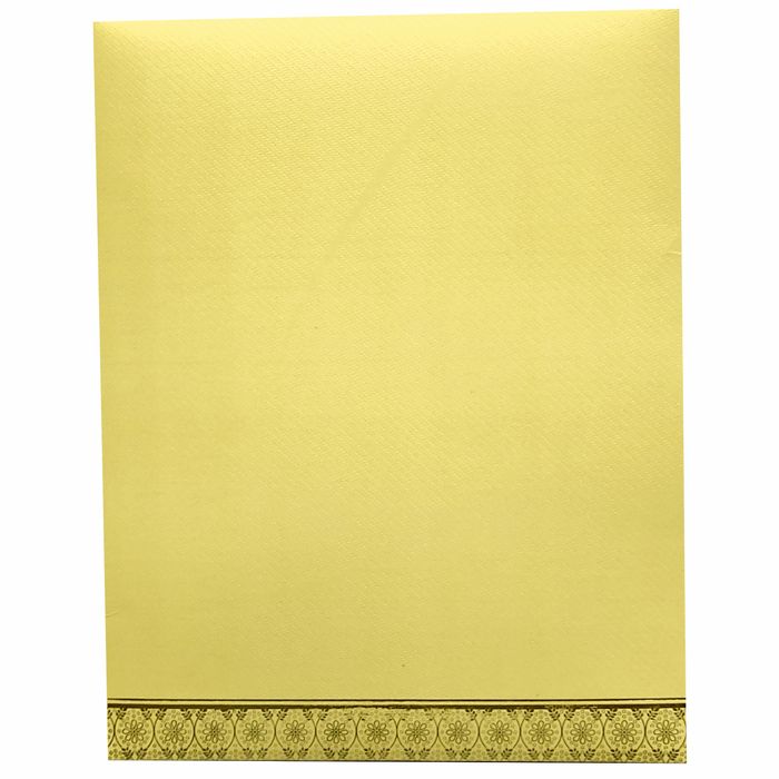 Gold Ganesha Floral Wedding Card-King of Cards