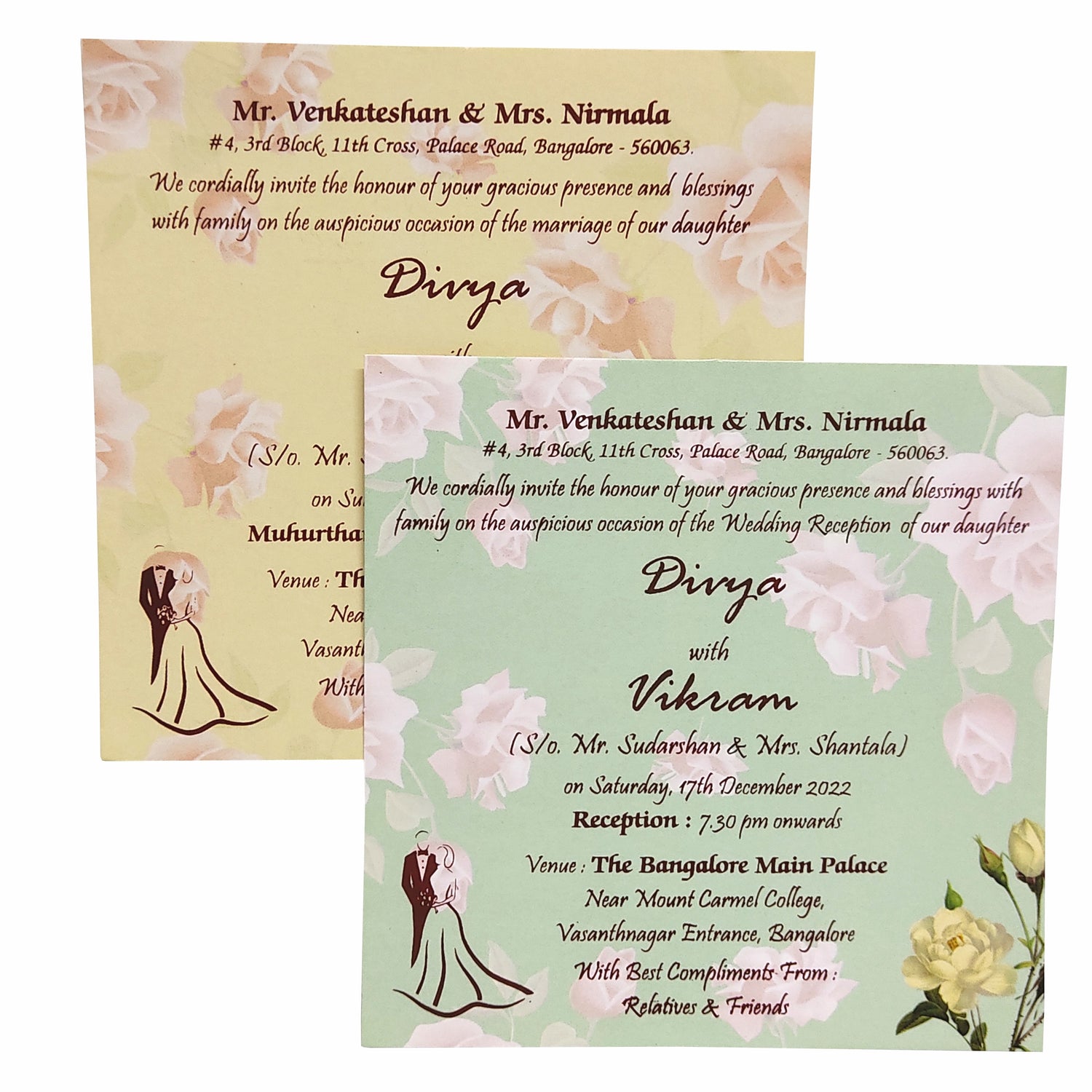 Light Green Pastel Padded Floral Design In Offset-KNC5603G