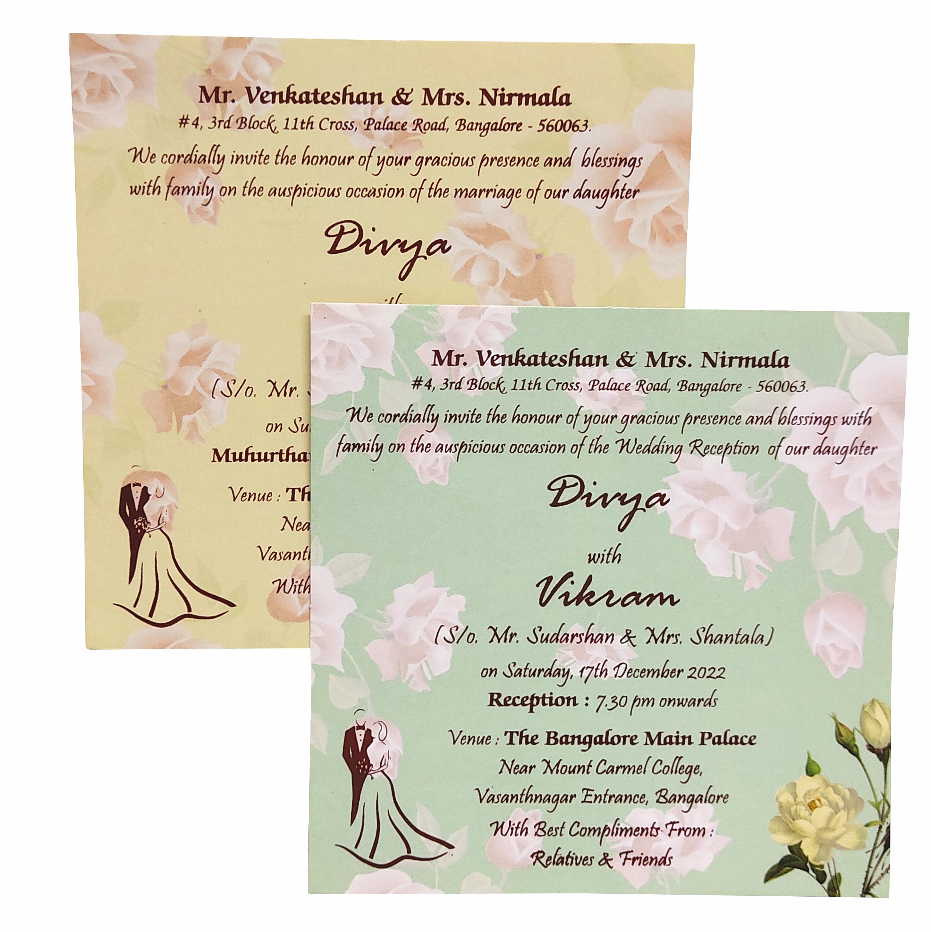 Light Green Pastel Padded Floral Design In Offset-KNC5603G