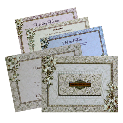 Light Pale Pink MDF Wedding Card-King of Cards