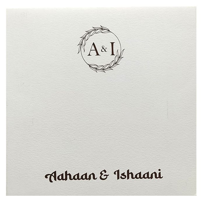 White Floral Invitation Card-King of Cards