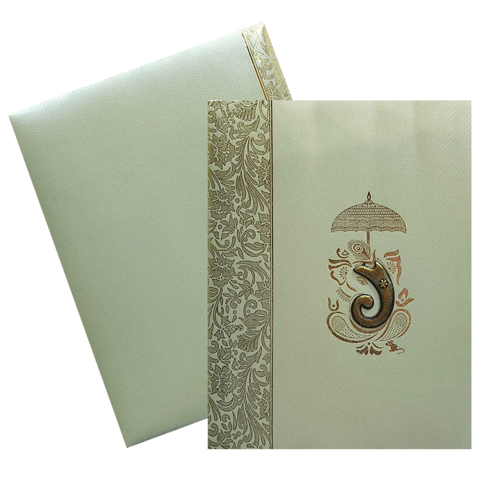 Olive Green Texture Sheet Invitation Card-King of Cards