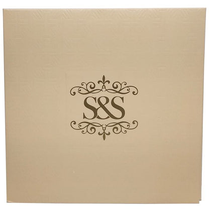 Beige Royal Padded Wedding Card-King of Cards
