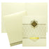 White Embossed Floral Invitation Card-King of Cards
