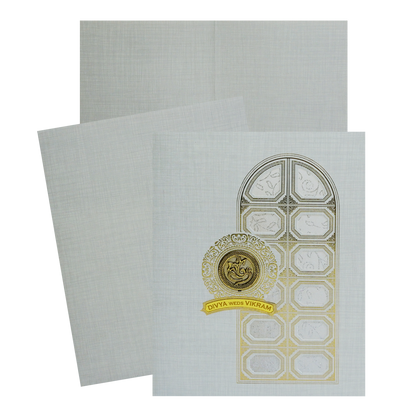 Light Grey Marriage Card-KNK9407G