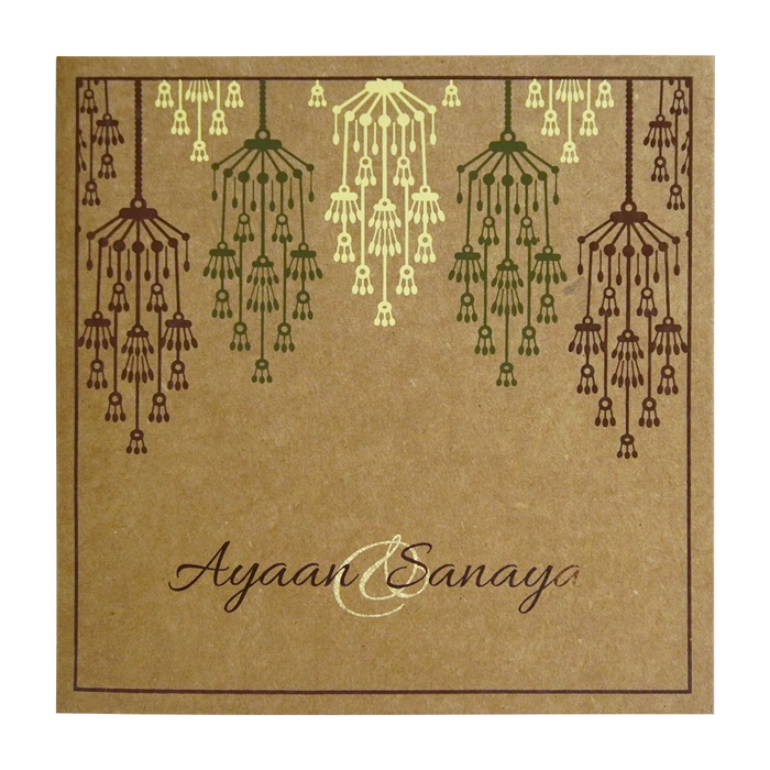 Brown Eco Friendly Invitation-King of Cards