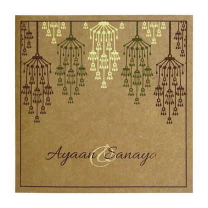 Brown Eco Friendly Invitation-King of Cards
