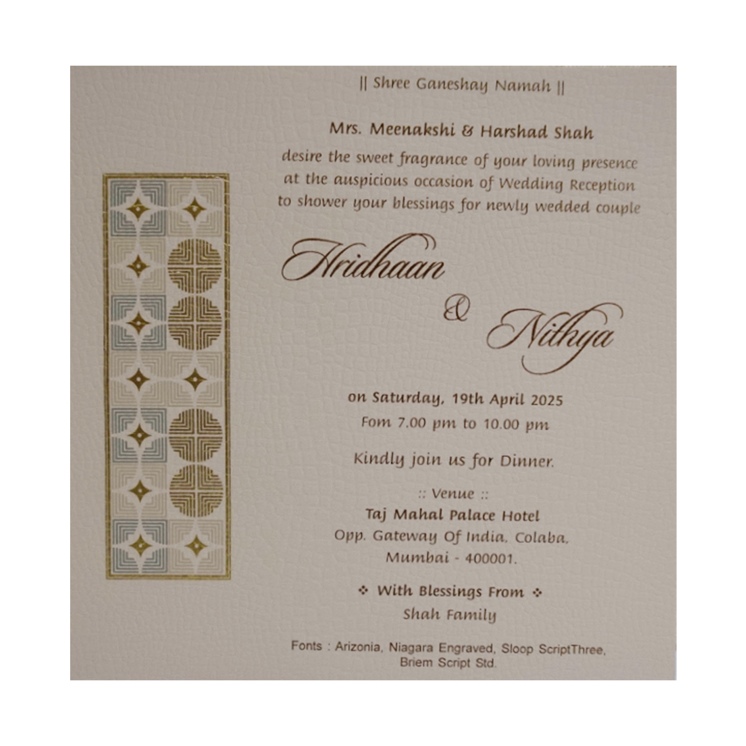 Carnation Pink Textured Single Card-KRCS7152