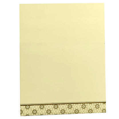 Yellow Embossed Wedding Card-KNZ7202S