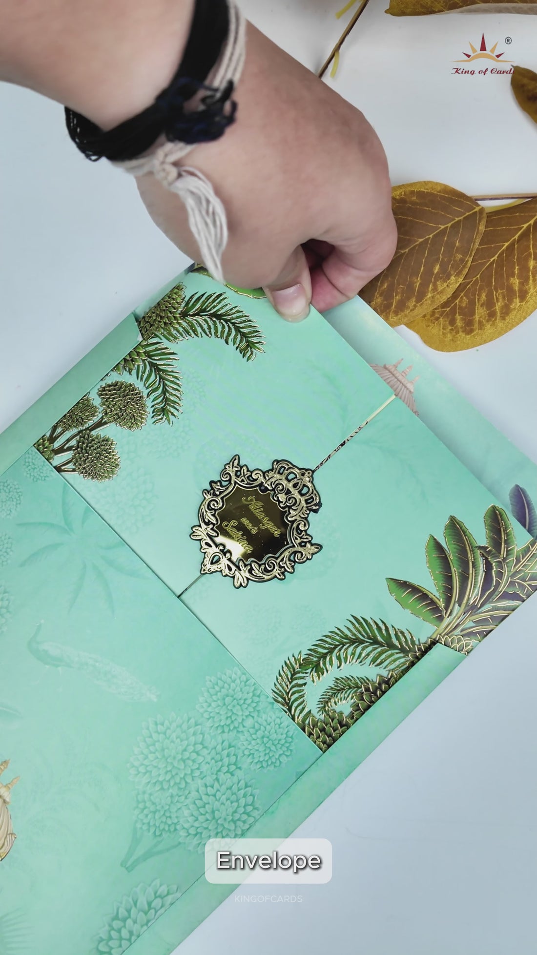 Green Elephant Mandap  Gatefold Wedding-KNKC4090