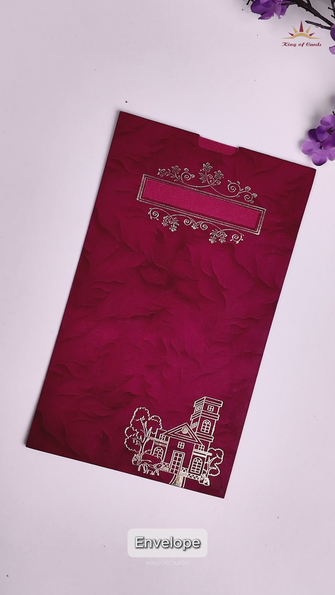 Maroon House Warming Ceremony Card-KNPD1408