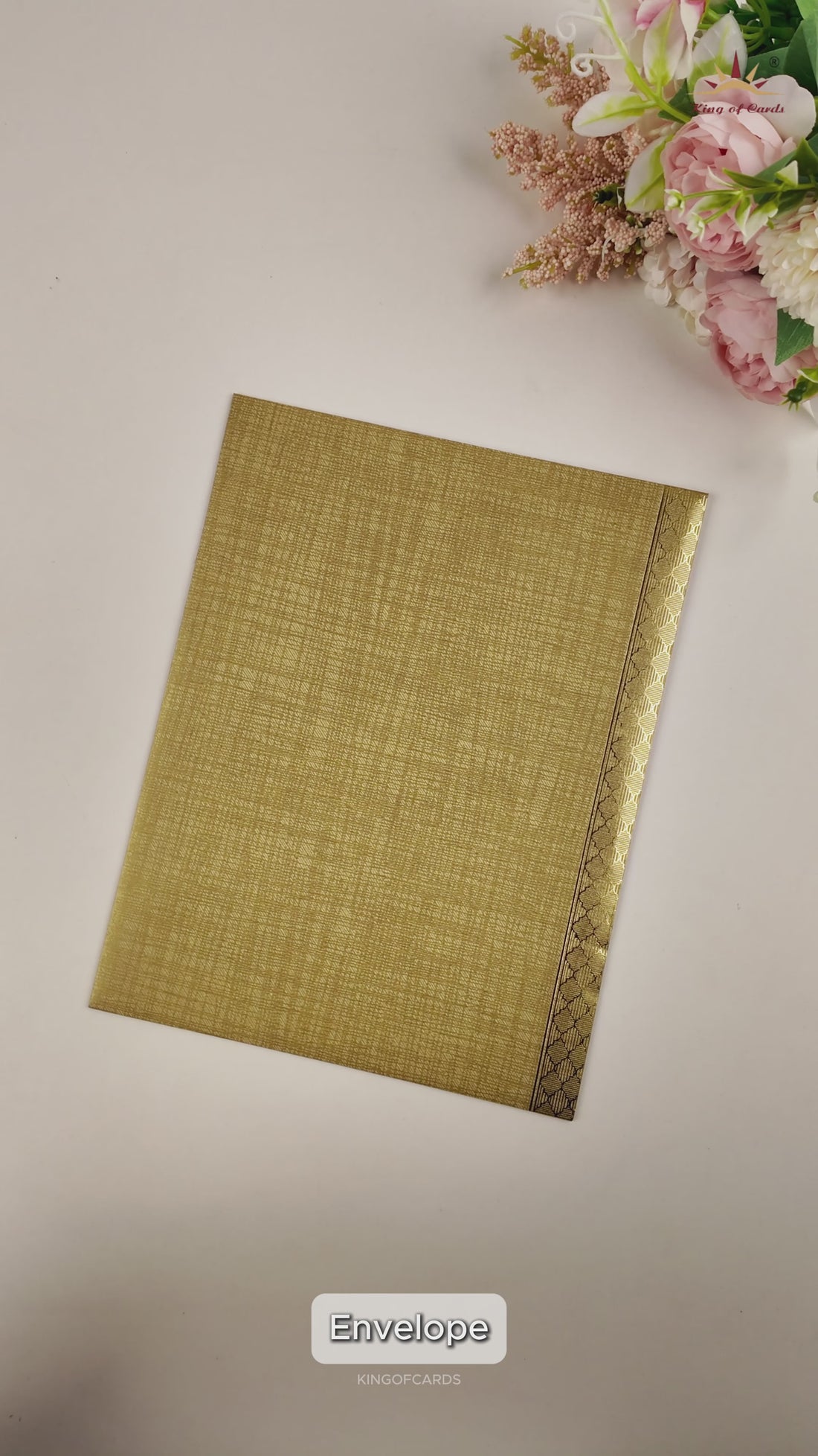 Gold Balaji Padmavathi Invitation Card - KNK50241