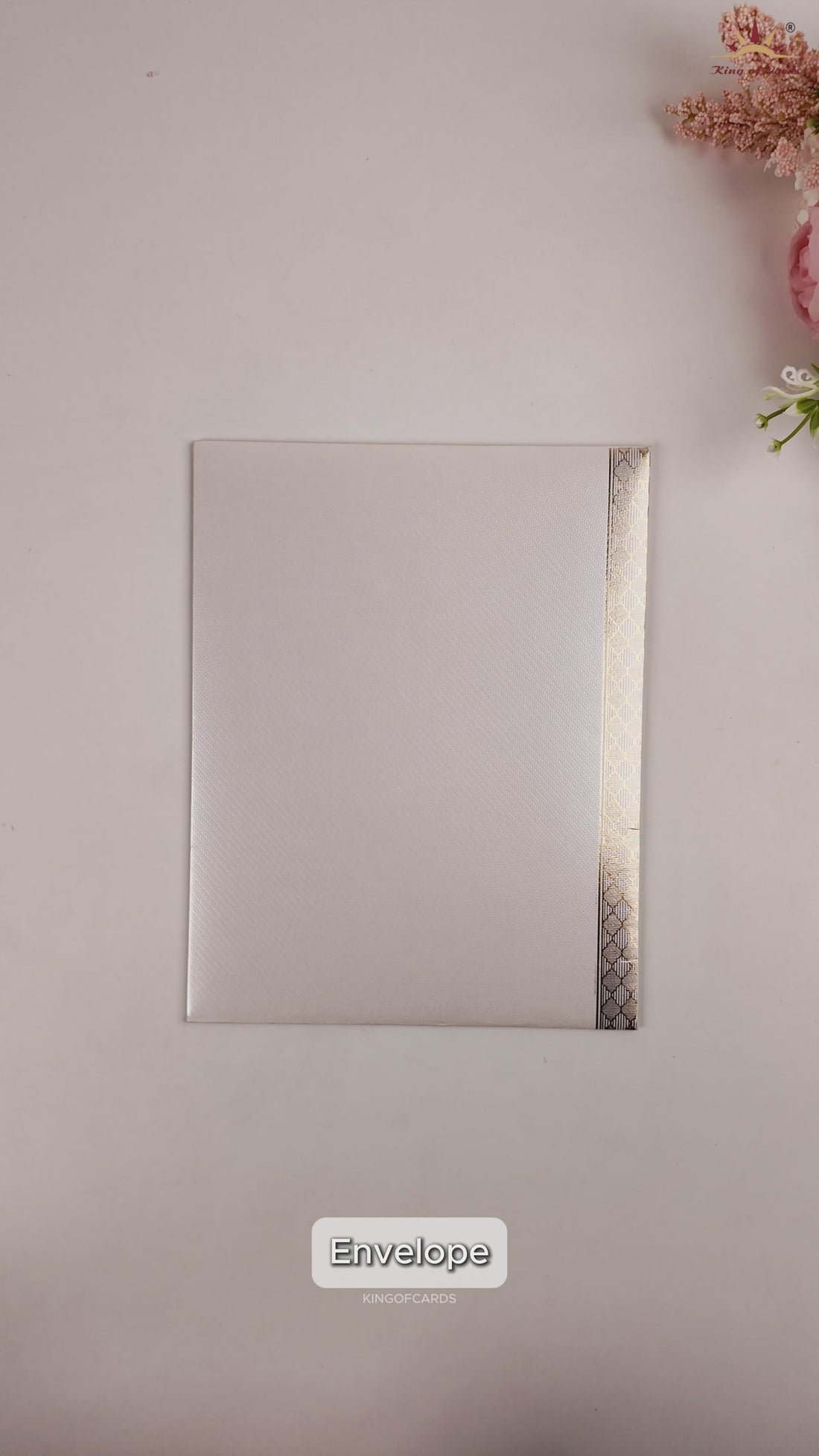 White Metallic Balaji Padmavathi Wedding Card-KNWT5024