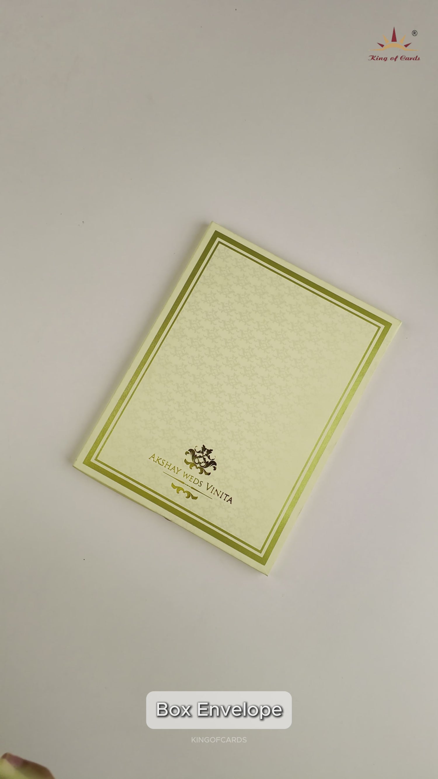 Cream Padded Simple Invitation Card - KAA06440