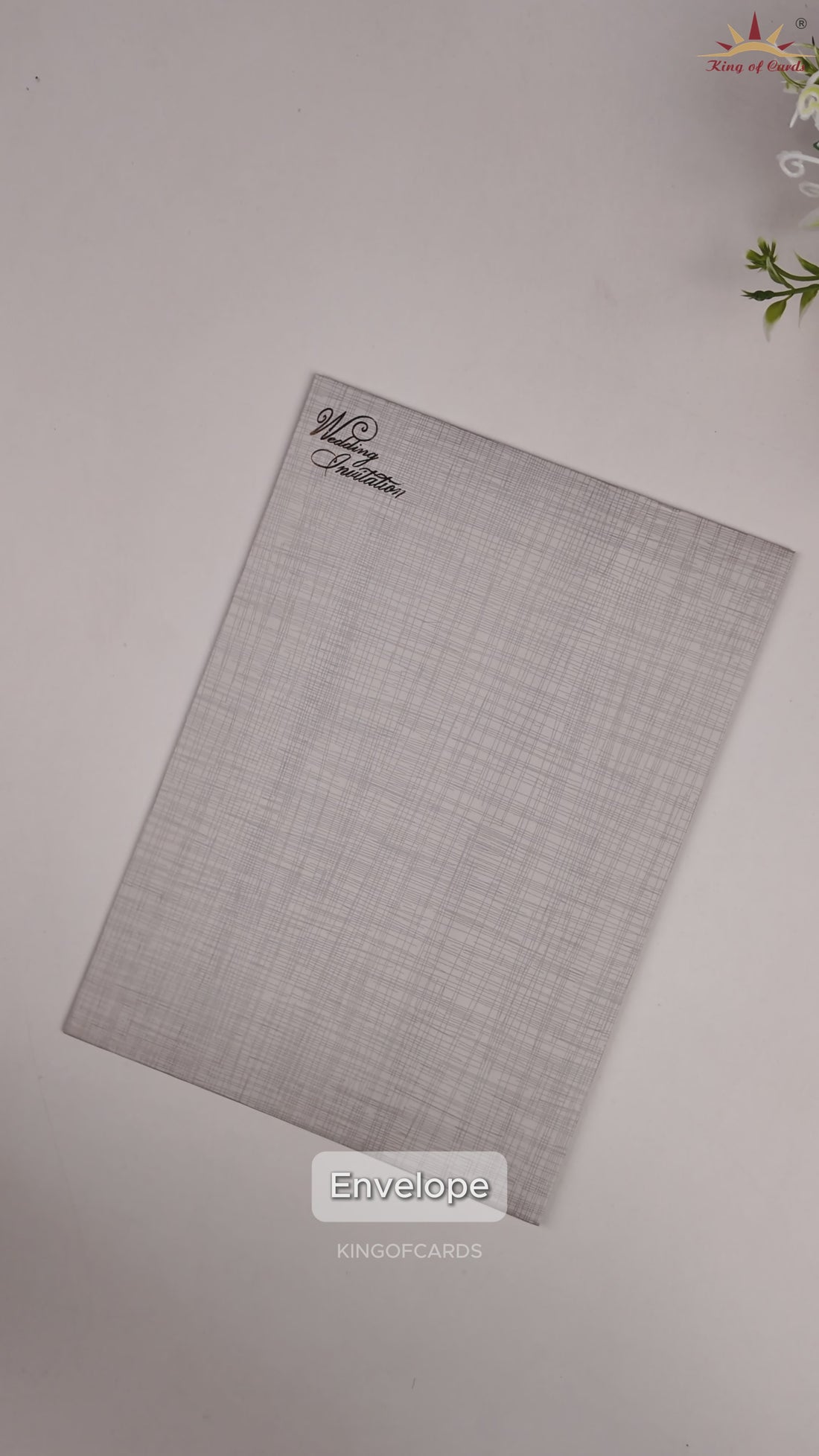 Grey Couple Wedding Card - KNCP35GI