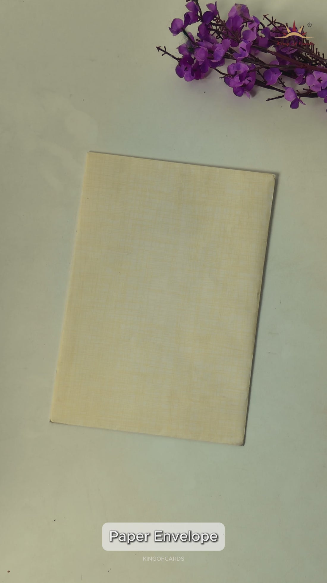 Gold Ganesha Bride Groom Wedding Card-KNPP717G