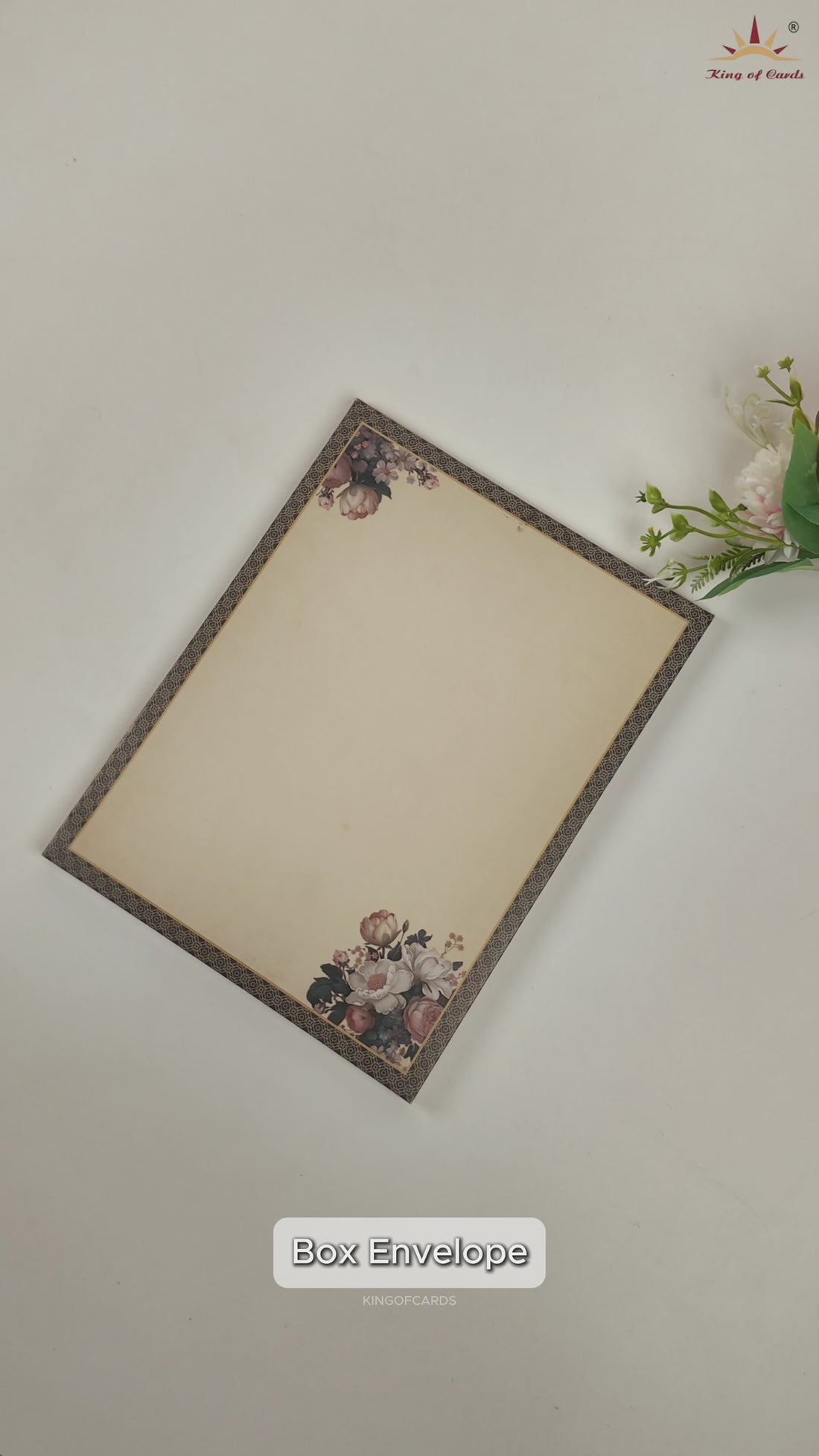 Blue Floral Wedding Invitaion Card - KAA05050